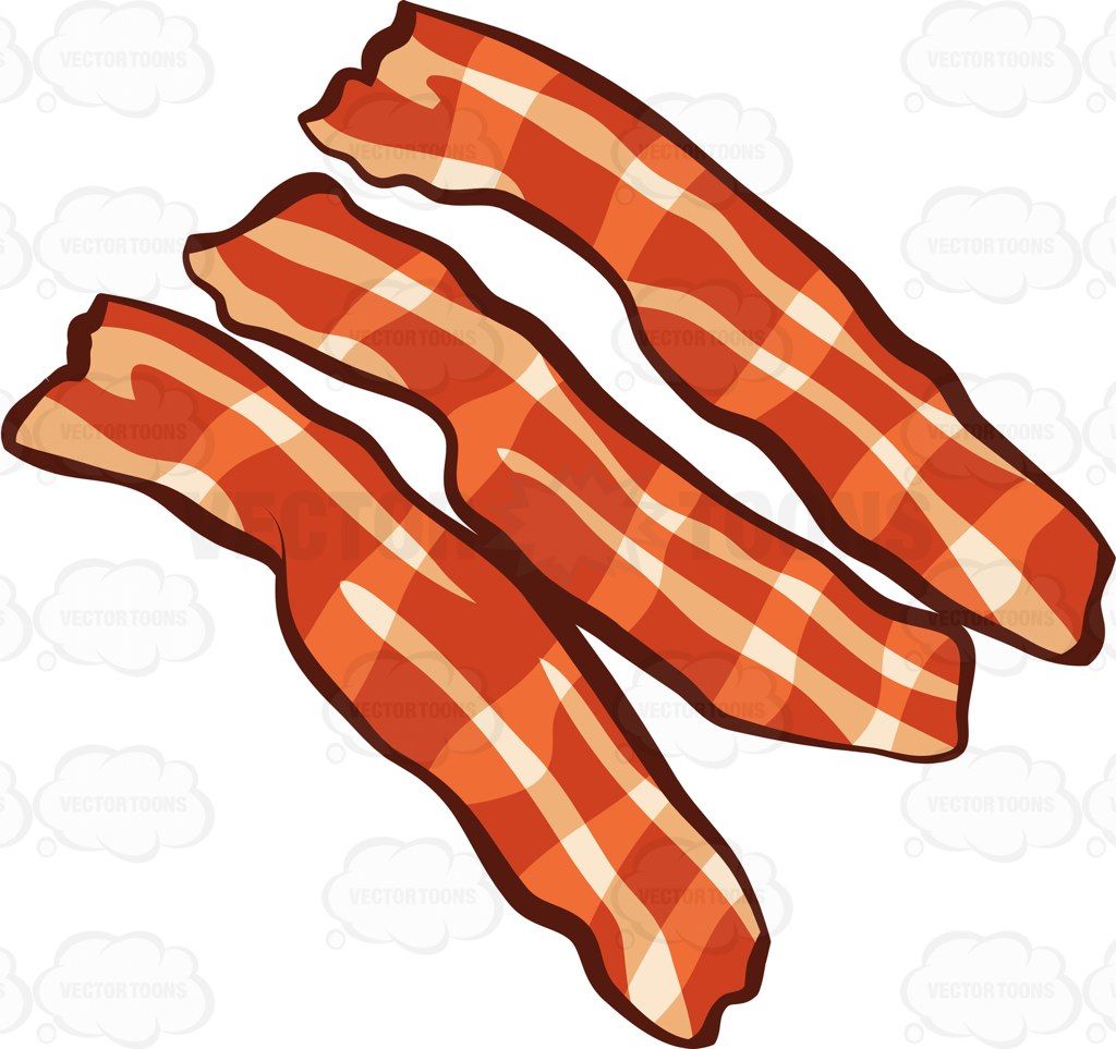 Crunchy strips bacon.