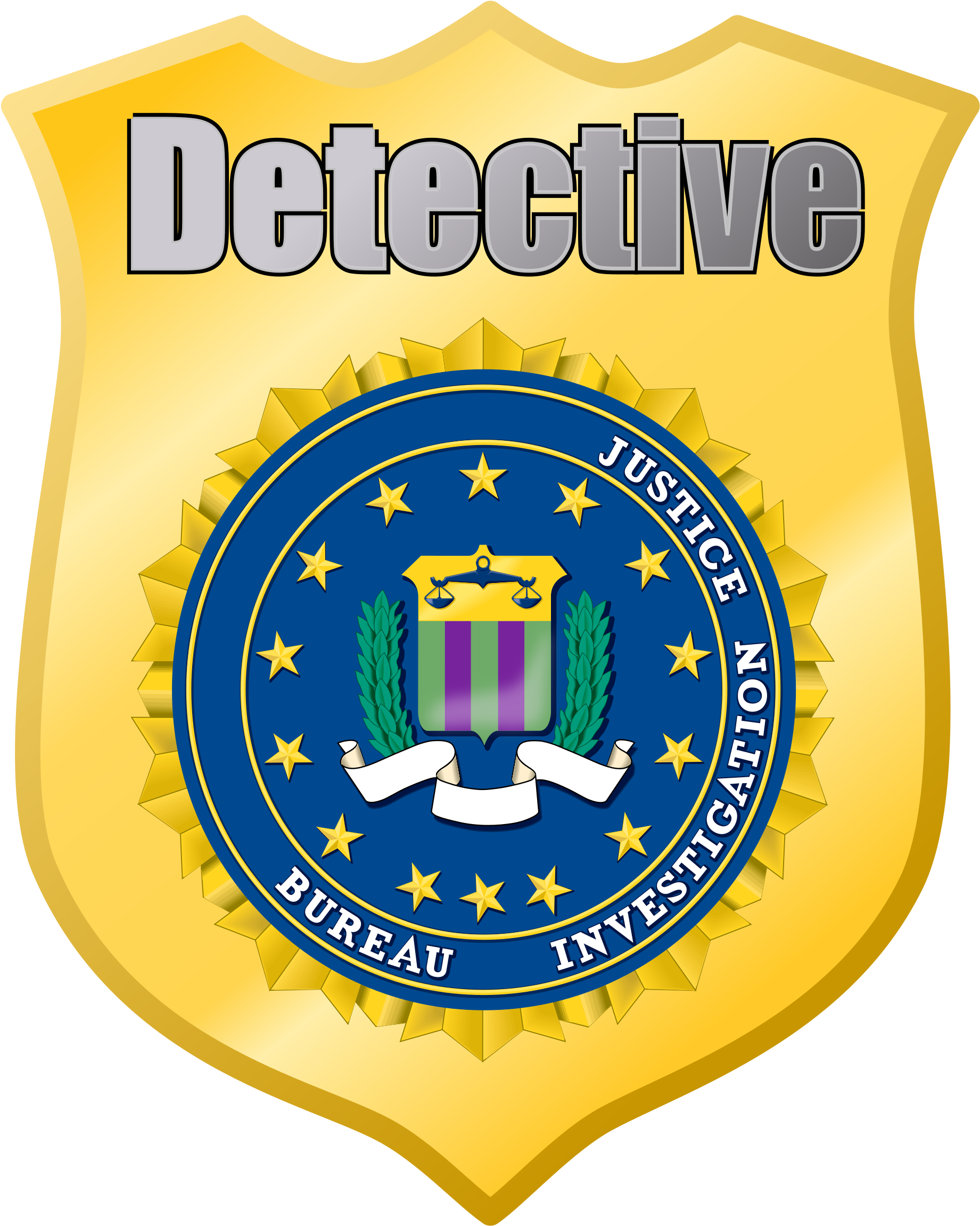 Badge Transparent Detective