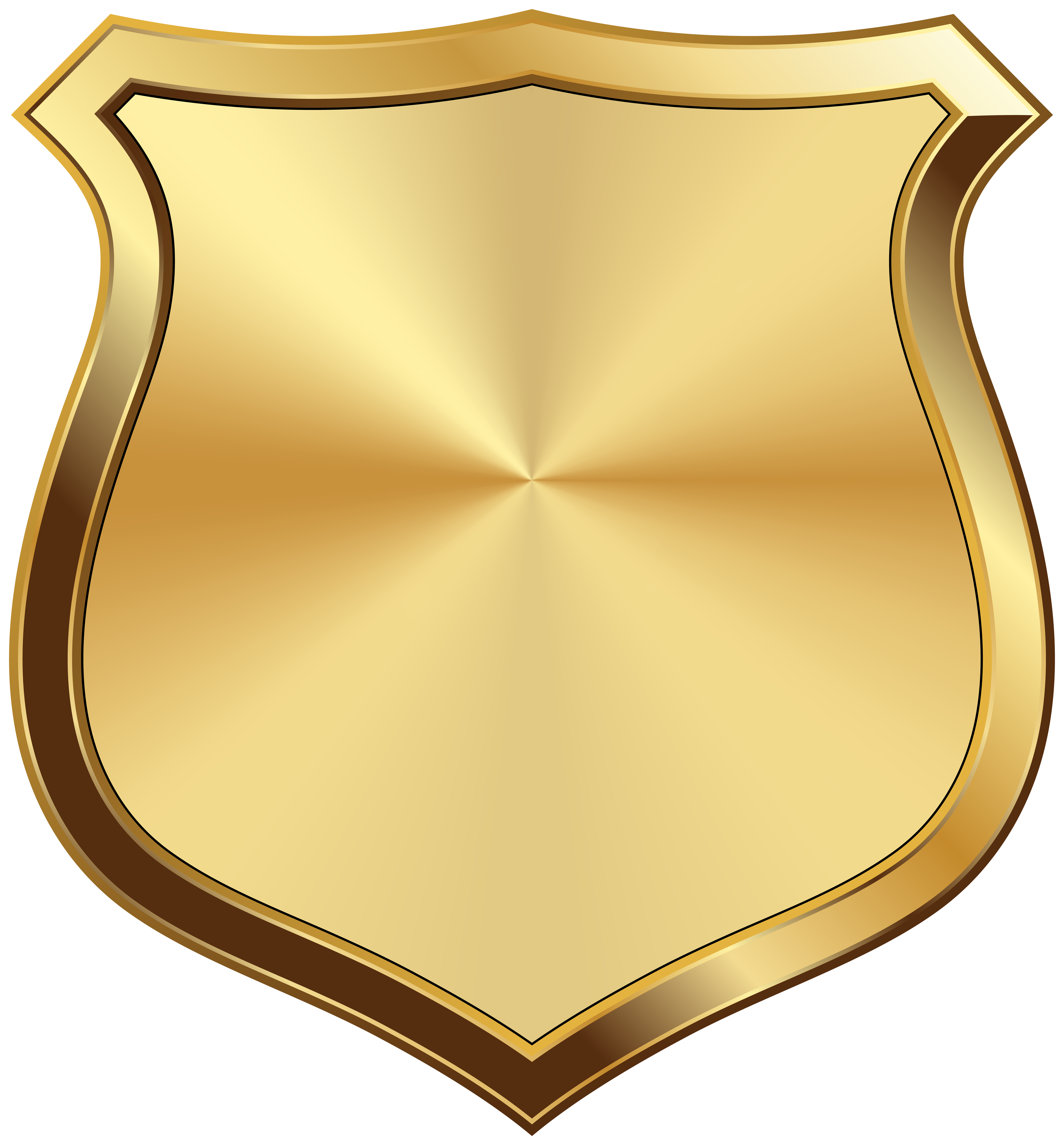 Gold badge transparent.