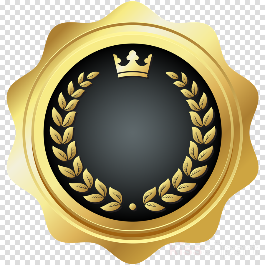 Gold badge clipart.