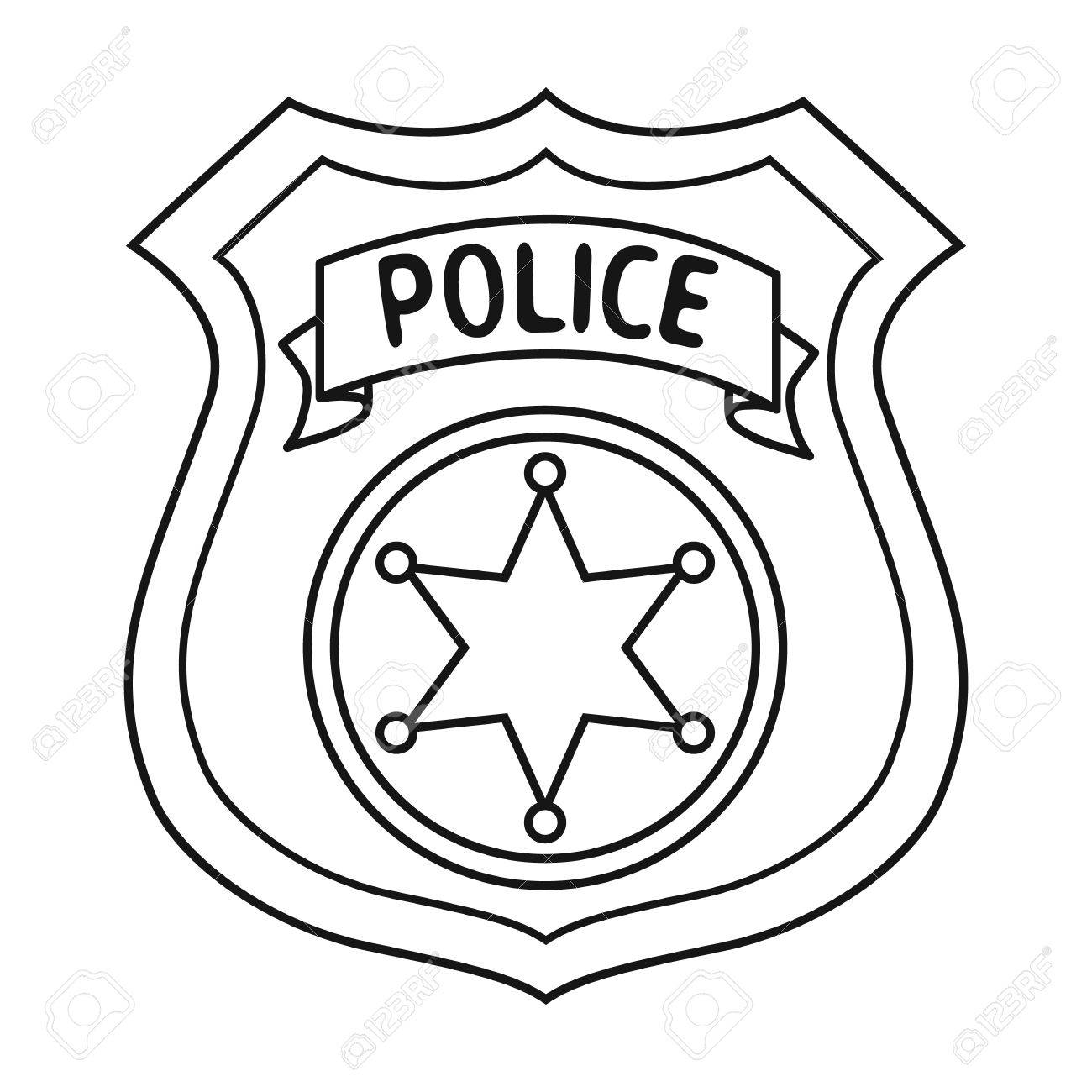 Printable police badge.