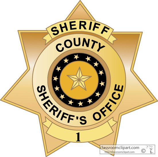 Police badge sheriff.