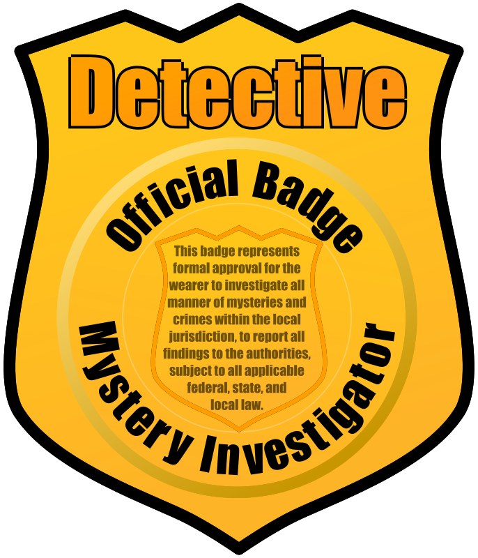 Detective badge eady.