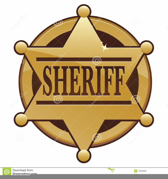 Sheriff badges clipart.