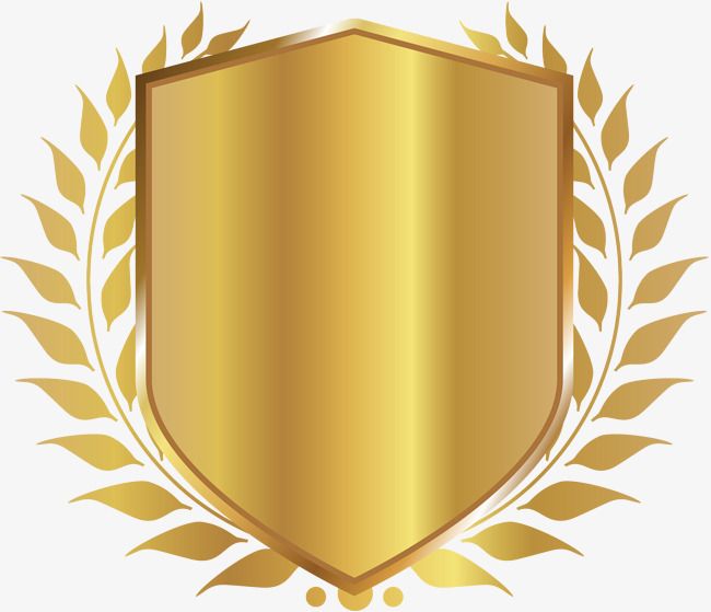 Golden shield badge.
