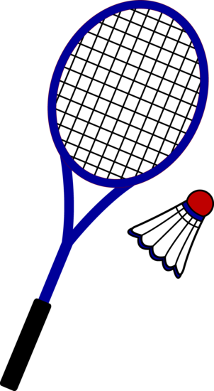 Badminton Racquet and Birdie