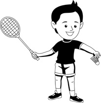 Badminton clipart free.