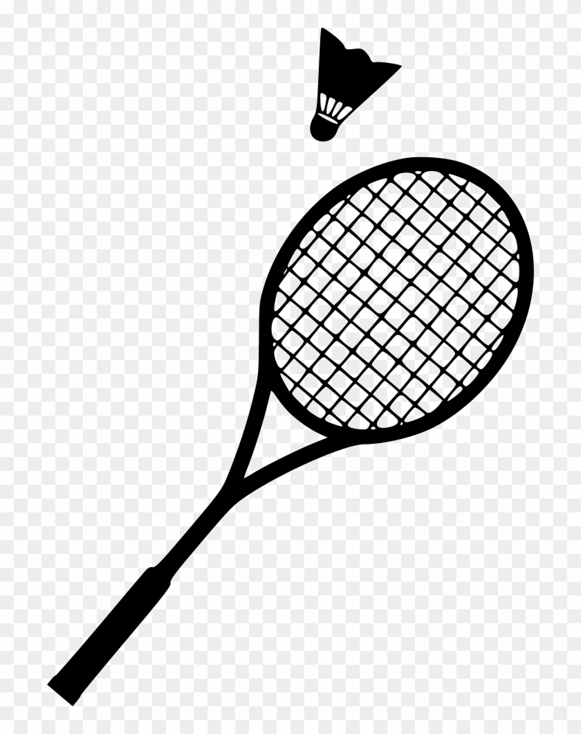 Badminton shuttlecock racket.