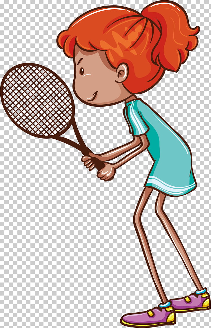 Tennis player drawing.