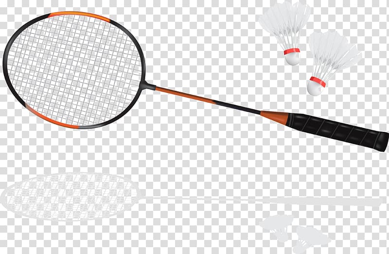 Badminton racket drawing.