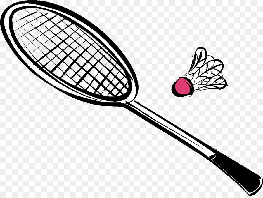 Badminton racket png.