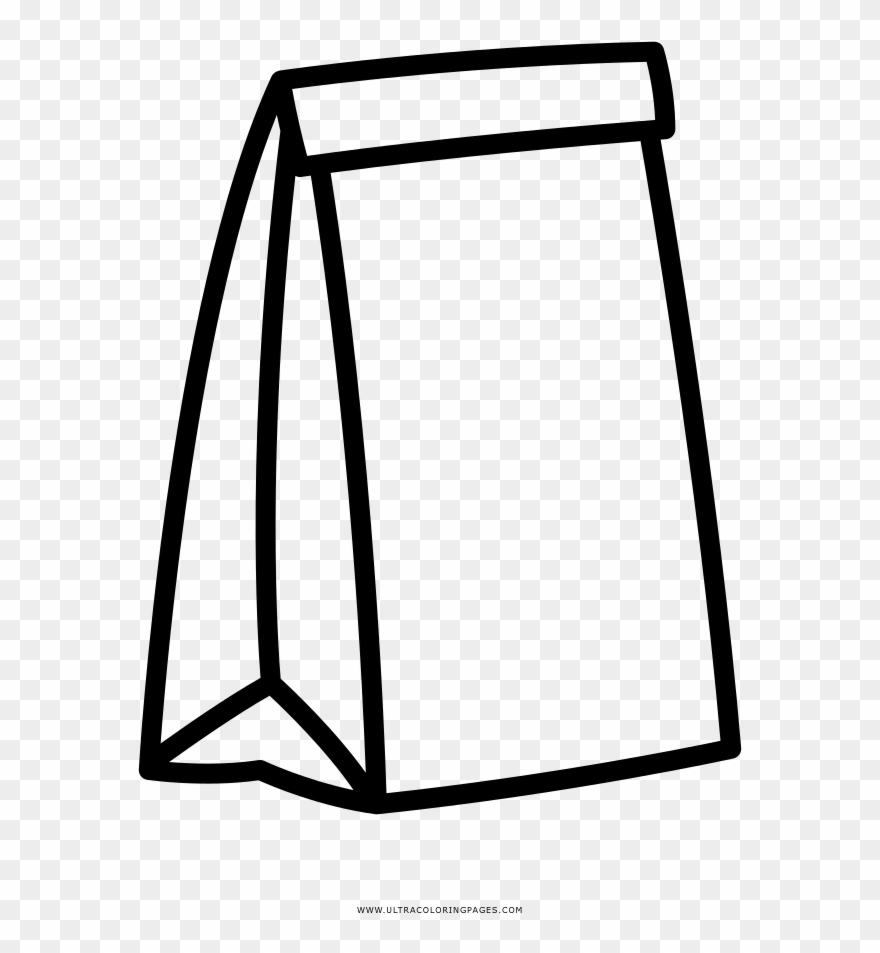 Paper Bag Coloring Page