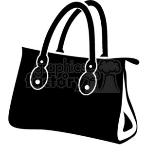 Black purse clipart