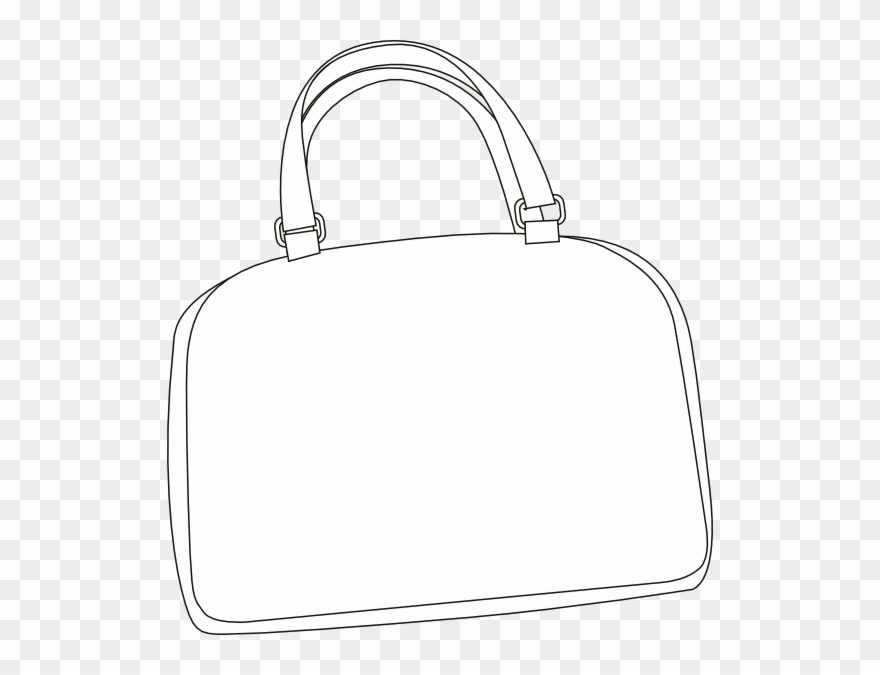 White Bag Outline Png Clipart