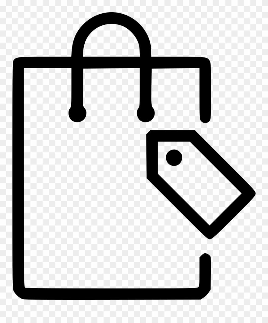 Shopping Bag Clipart Icon Transparent