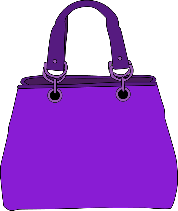 Purple bag cliparts.