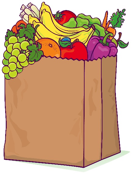 Bag Of Food Clipart