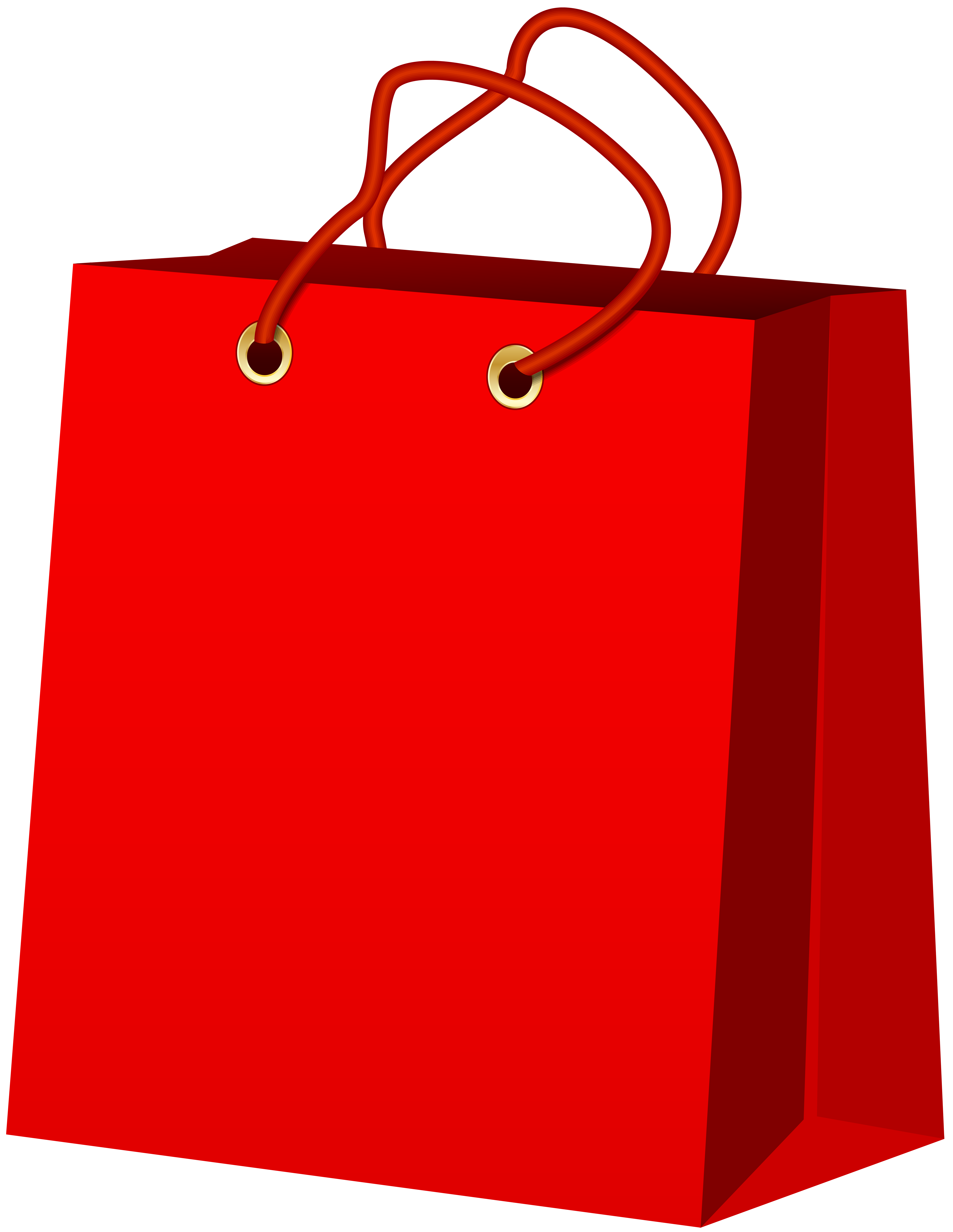 Red gift bag.