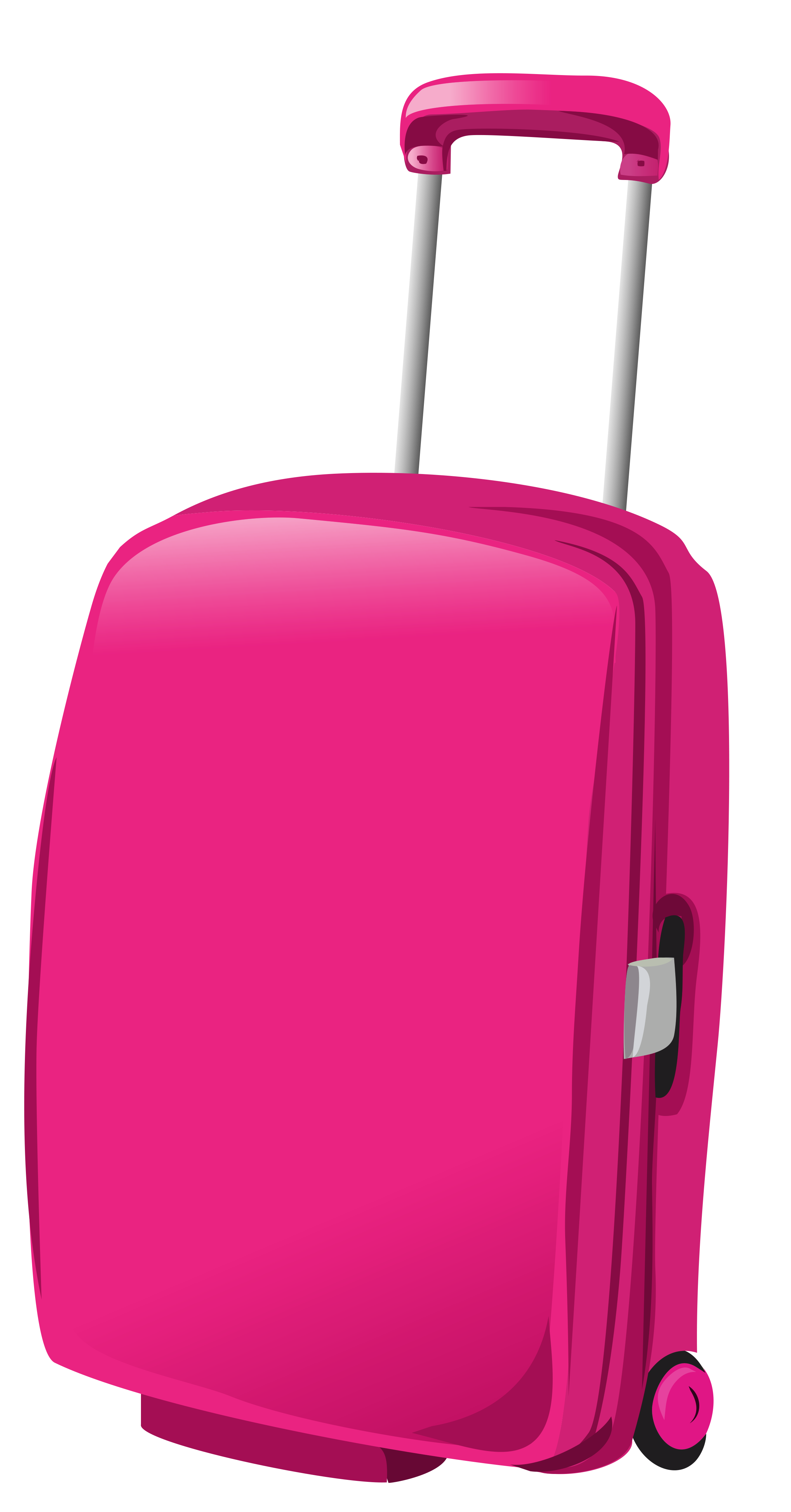 Pink travel bag.