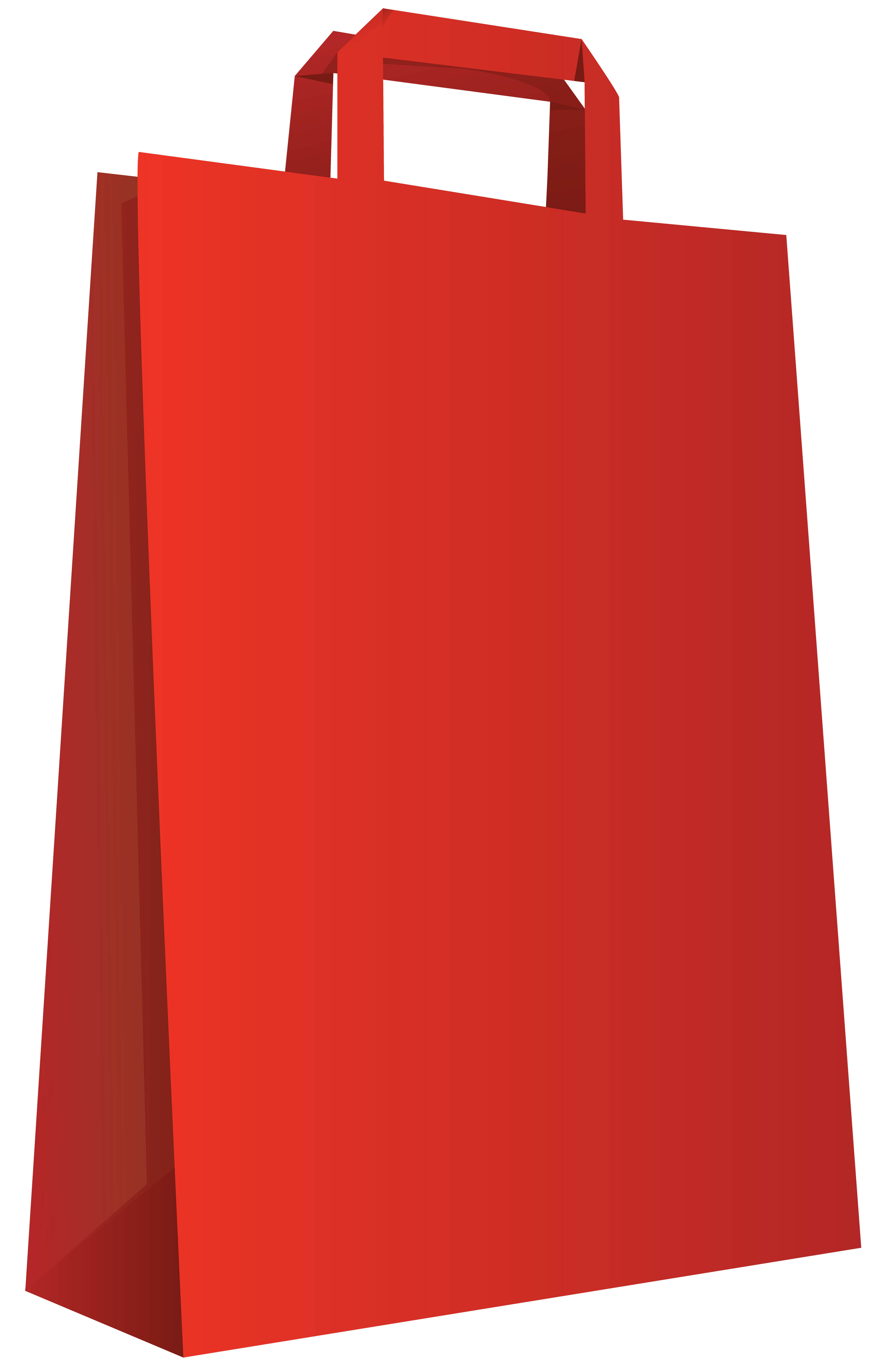 Red bag transparent.