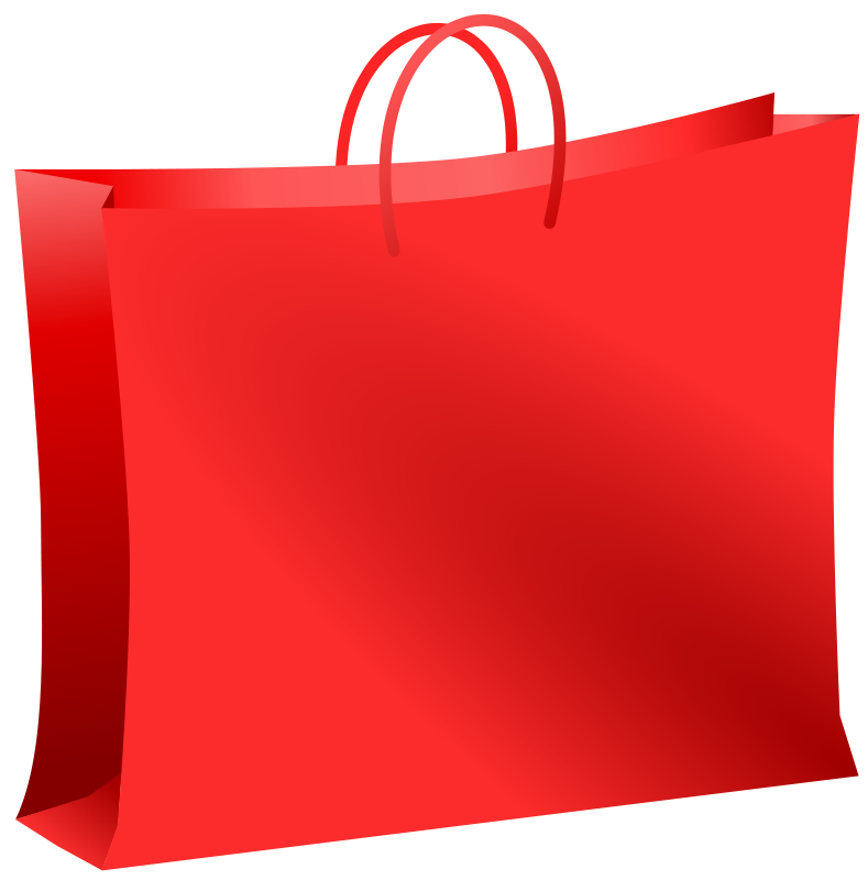 bag clipart red