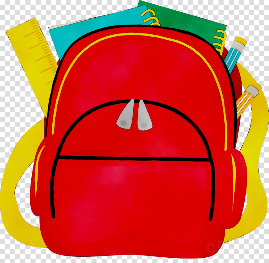 Backpack cartoon clipart.