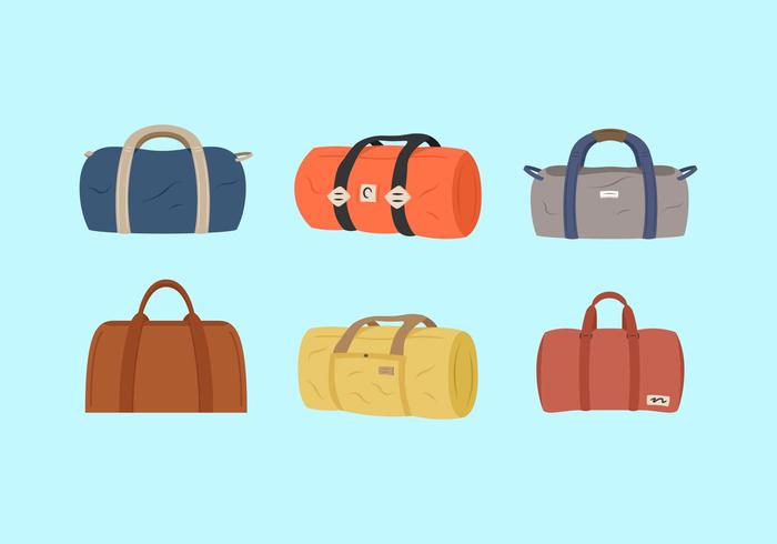 Duffle Bags Vector Illustrations Free