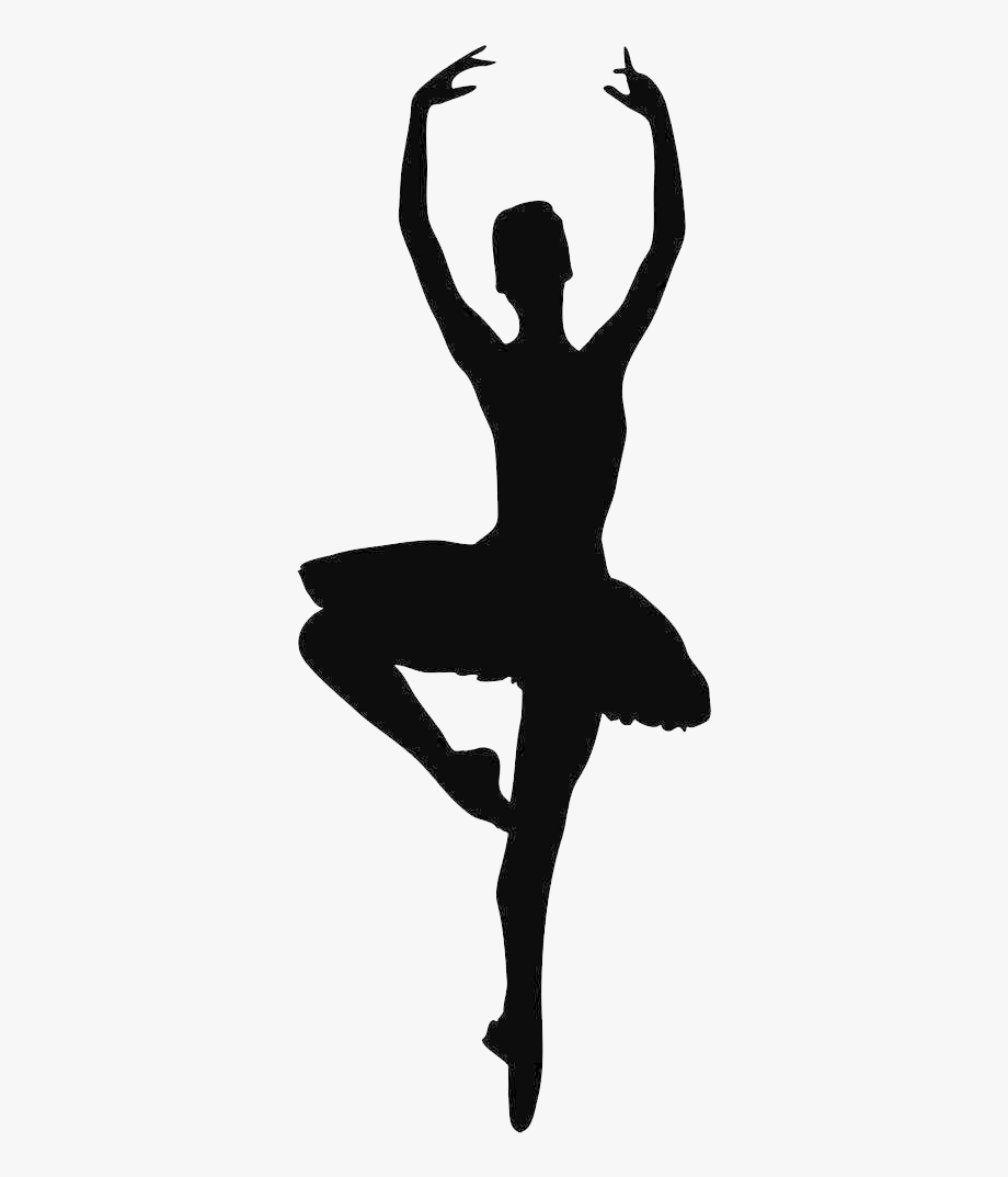 Ballet dancer silhouette.