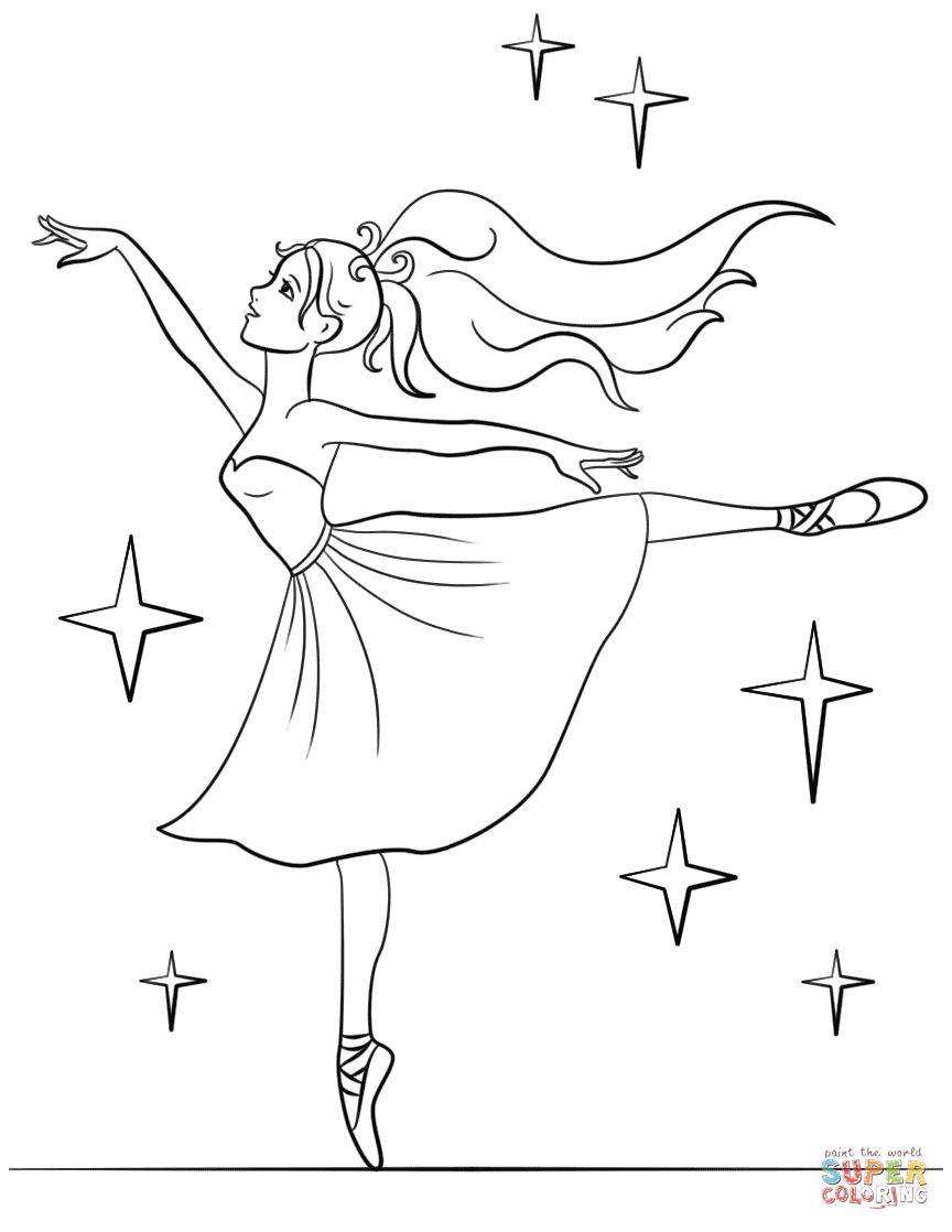 Ballet coloring pages.