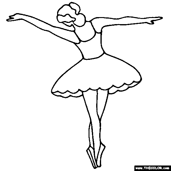 Tip toe ballerina.