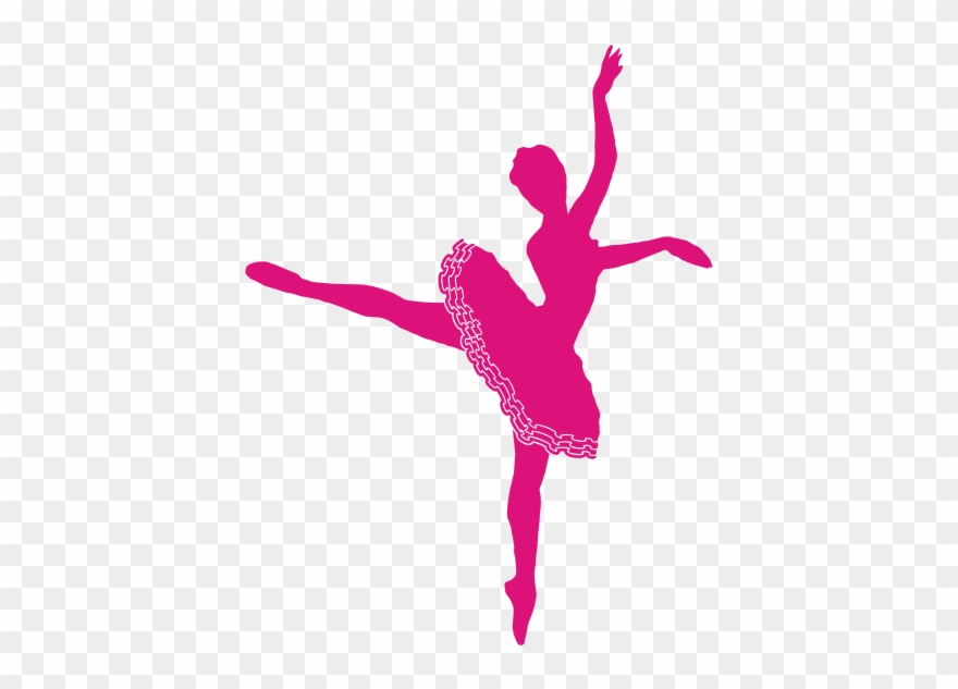 Ballerina silhouette clipart.
