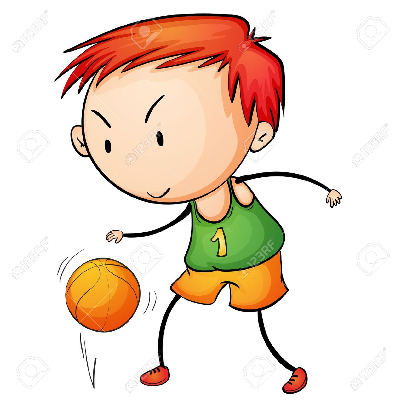 red bouncing ball clipart