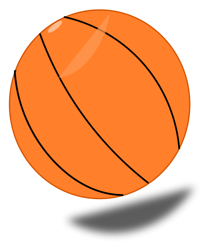 Ball clipart colored.