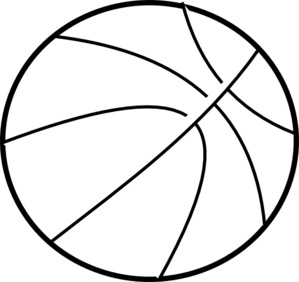 Basketball Outline Clip Art at Clker