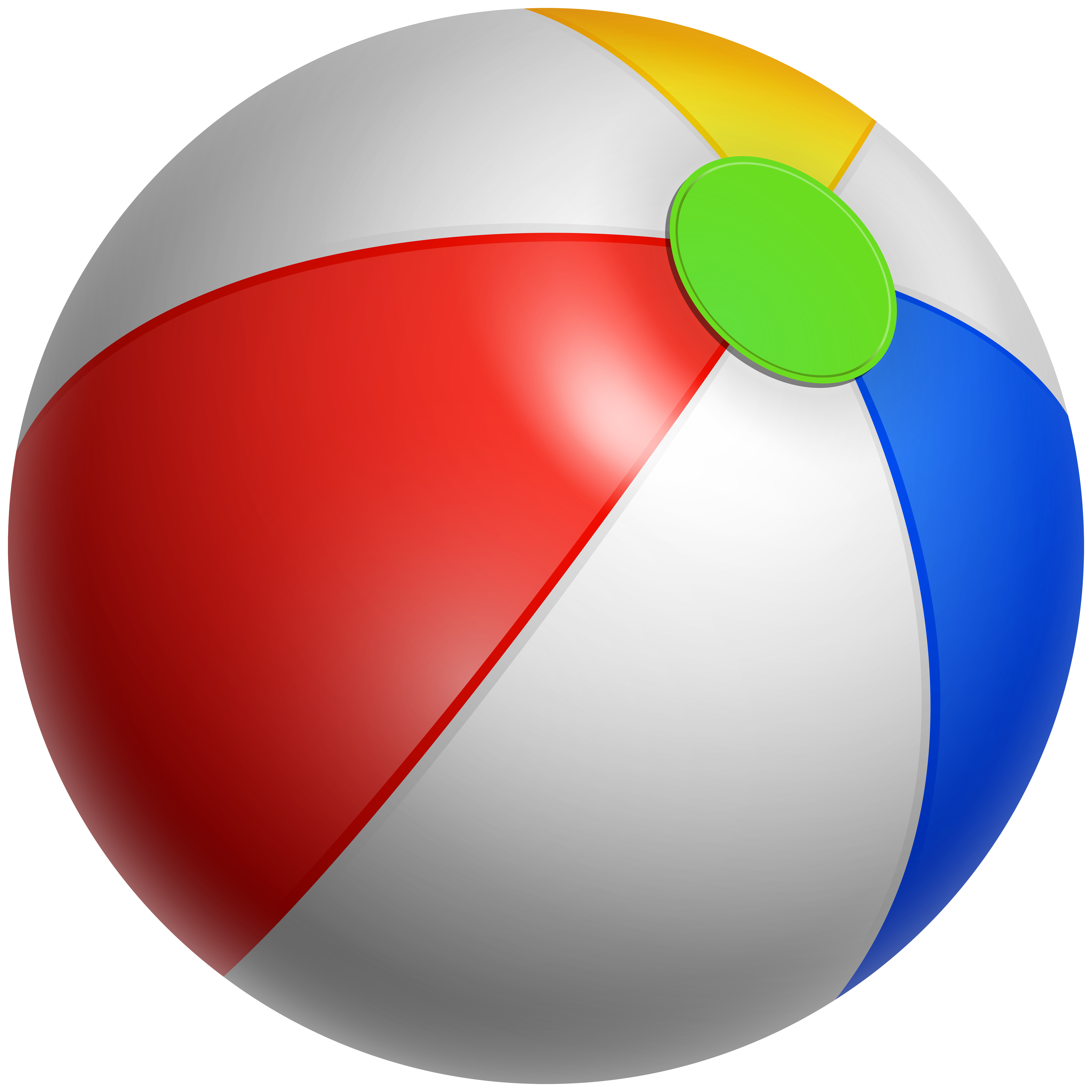 Inflatable Beach Ball PNG Clip Art Image