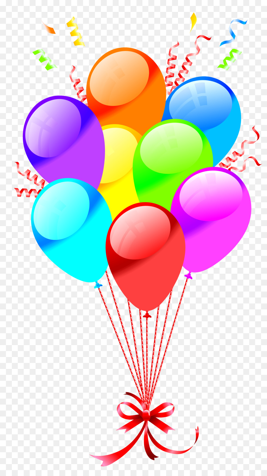 Happy birthday balloons.