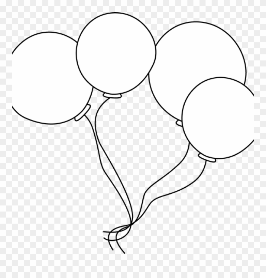 Black And White Balloons Clipart Black And White Balloons