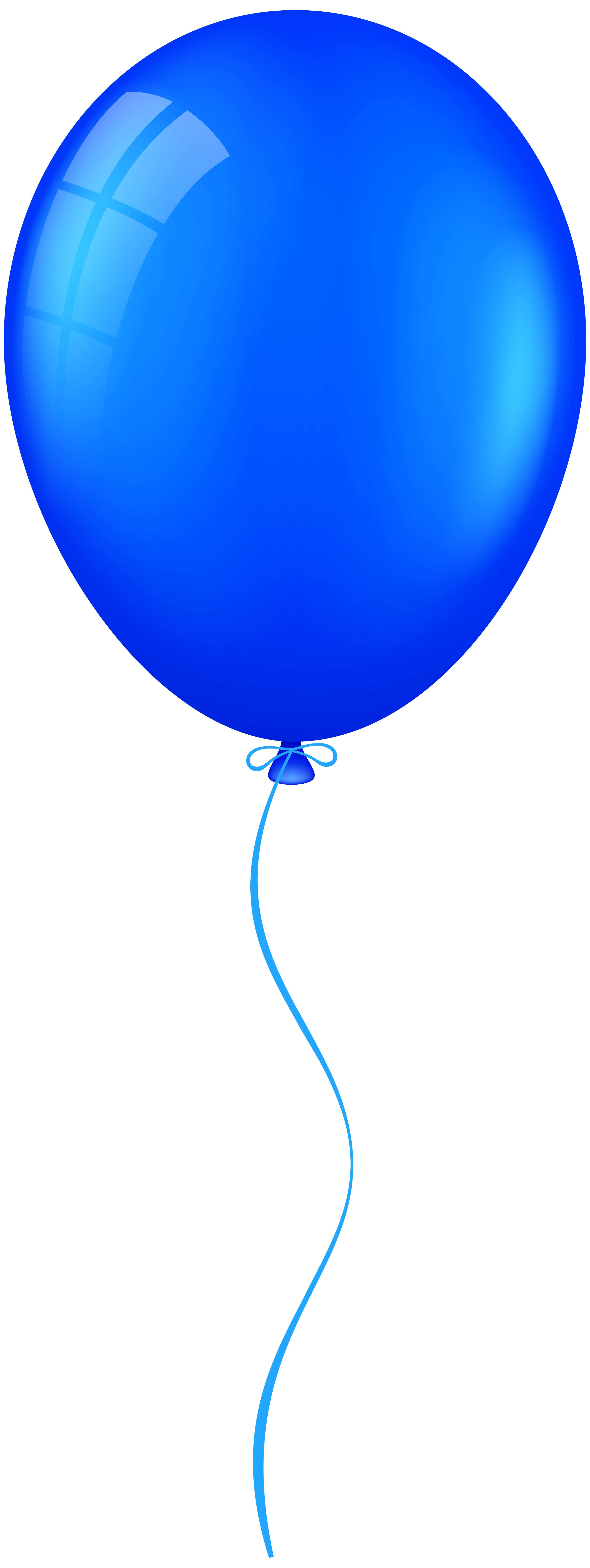 Blue balloon clipart.