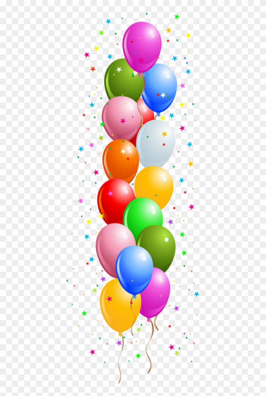 Border Birthday Balloons Clipart