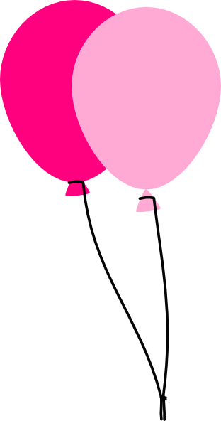 Pink balloon clipart