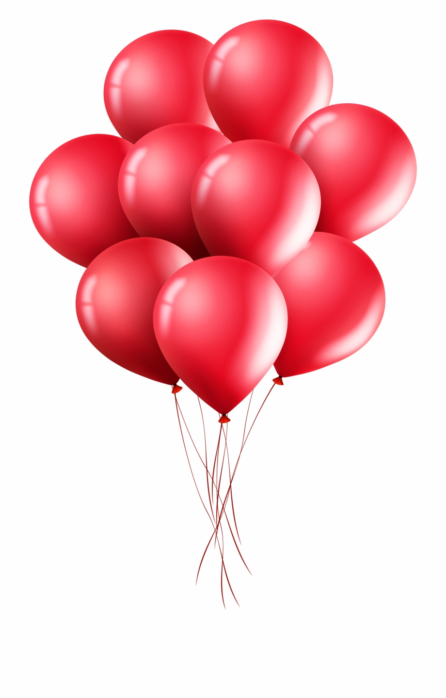Clipart balloons red.