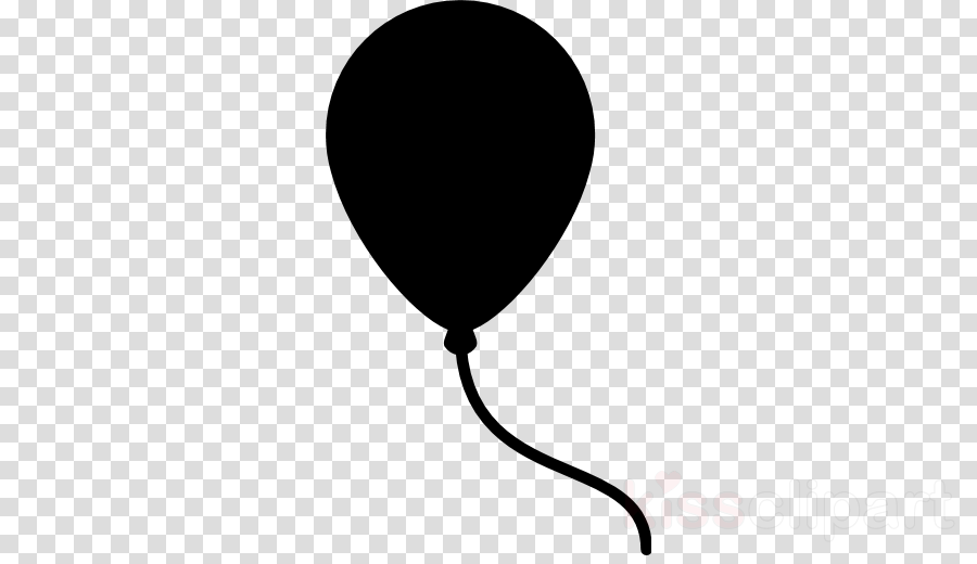 Black Balloon clipart
