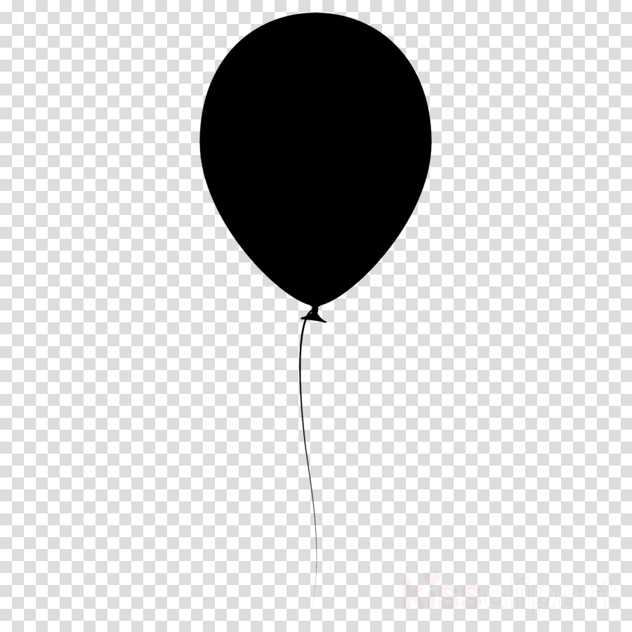 Balloon Black And White clipart