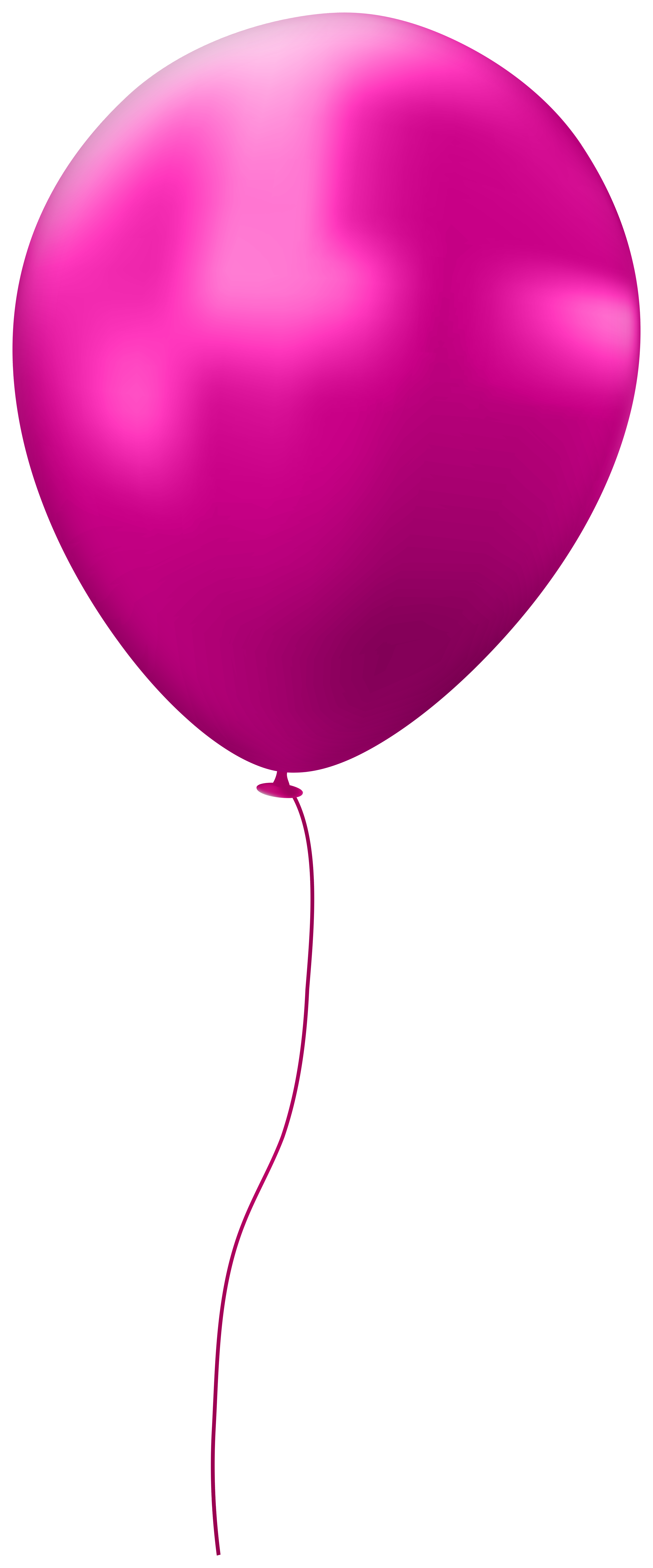 Pink single balloon.