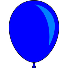 Single balloon clipart.