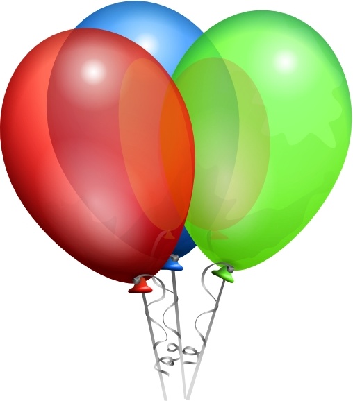 Party helium balloons.