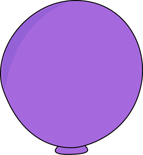 Purple balloon clip.