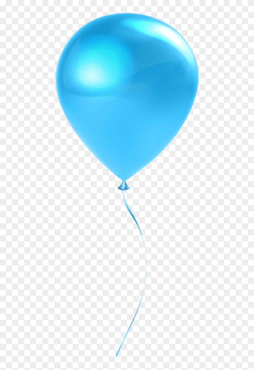 Free Png Download Single Sky Blue Balloon Transparent