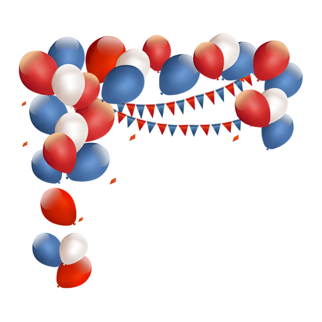 Red And Blue Balloon in