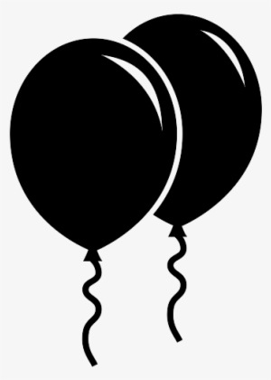 Black balloons png.